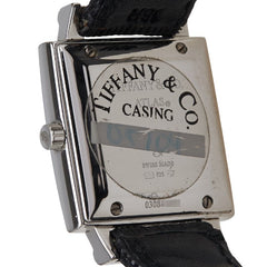 ティファニー アトラス 腕時計 クオーツ シルバー文字盤 SV925 シルバー レザー レディース TIFFANY&Co. 【中古】