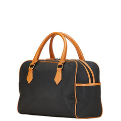 サンローラン ミニボストンバッグ ハンドバッグ ブラック ブラウン PVC レザー レディース SAINT LAURENT 【中古】