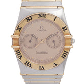 オメガ コンステレーション デイデイト 腕時計 クオーツ ゴールド文字盤 ステンレススチール イエローゴールド メンズ OMEGA 【中古】