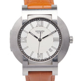 エルメス ノマードコンパス ベルト(社外品) 腕時計 NO2.910 キネティック ホワイト文字盤 ステンレススチール メンズ HERMES 【中古】