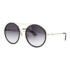 グッチ バンブルビー サングラス ラウンド グラデーションレンズ GG0061S ブラック ゴールド プラスチック レディース GUCCI 【中古】