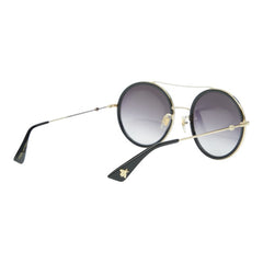 グッチ バンブルビー サングラス ラウンド グラデーションレンズ GG0061S ブラック ゴールド プラスチック レディース GUCCI 【中古】