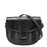 サンローラン 斜め掛け ショルダーバッグ ブラック レザー レディース SAINT LAURENT 【中古】