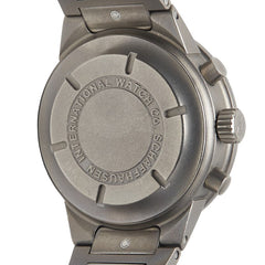 アイダブリューシー シャフハウゼン GSTクロノグラフ 腕時計 IW370703 自動巻き ブラック文字盤 チタン メンズ IWC SCHAFFHAUSEN 【中古】