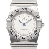 オメガ コンステレーション 腕時計 クオーツ シルバー文字盤 ステンレススチール レディース OMEGA 【中古】