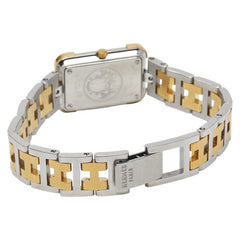 エルメス クロアジュール 腕時計 CR1.240 クオーツ ゴールド文字盤 ステンレススチール メッキ レディース HERMES 【中古】