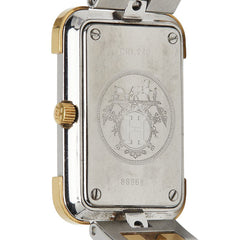 エルメス クロアジュール 腕時計 CR1.240 クオーツ ゴールド文字盤 ステンレススチール メッキ レディース HERMES 【中古】