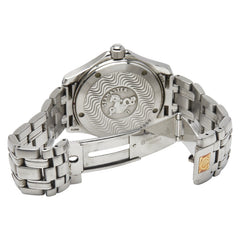 オメガ シーマスター120 ジャック マイヨール1997 腕時計 2500.80 自動巻き ブルー文字盤 ステンレススチール メンズ OMEGA 【中古】