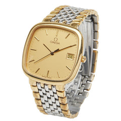 オメガ デビル 腕時計 クオーツ ゴールド文字盤 ステンレススチール メッキ メンズ OMEGA 【中古】