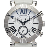 ティファニー アトラス 腕時計 Z1301.32.11A20A71A クオーツ ホワイト文字盤 ステンレススチール レザー レディース TIFFANY&Co. 【中古】