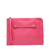 ヴァレンティノ ロックスタッズ クラッチバッグ ピンク レザー レディース VALENTINO 【中古】