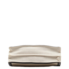 バレンシアガ ネイビーポシェット 斜め掛け ショルダーバッグ 339937 ホワイト ブラック キャンバス レザー レディース BALENCIAGA 【中古】