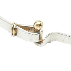 ティファニー フック&アイ ブレスレット SV925 シルバー K18YG イエローゴールド レディース TIFFANY&Co. 【中古】