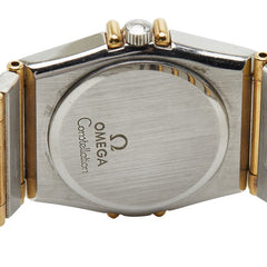 オメガ コンステレーション 腕時計 クオーツ ゴールド文字盤 ステンレススチール イエローゴールド レディース OMEGA 【中古】