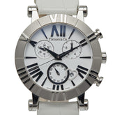 ティファニー アトラス 腕時計 Z1301.32.11A20A71A クオーツ ホワイト文字盤 ステンレススチール レザー レディース TIFFANY&Co. 【中古】