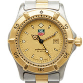 タグホイヤー プロフェッショナル200 腕時計 964.015-2 クオーツ ゴールド文字盤 ステンレススチール メッキ レディース TAG HEUER 【中古】