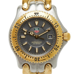 タグホイヤー セル プロフェッショナル200 腕時計 WG1320-0 クオーツ グレー文字盤 ステンレススチール メッキ ボーイズ TAG HEUER 【中古】