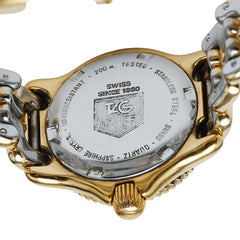 タグホイヤー セル 腕時計 S94.408C クオーツ ゴールド文字盤 メッキ ステンレススチール レディース TAG HEUER 【中古】