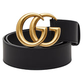 グッチ GGマーモント ダブルG ベルト サイズ75/30 400593 ブラック レザー レディース GUCCI 【中古】