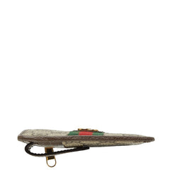グッチ オフィディア GGスプリーム コインケース カードケース 671723 ベージュ ブラウン PVC レザー レディース GUCCI 【中古】