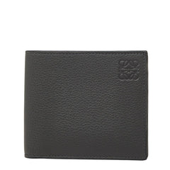 ロエベ アナグラム 二つ折り財布 グレー レザー レディース LOEWE 【中古】