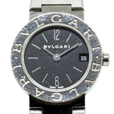 ブルガリ ブルガリブルガリ 腕時計 BB23SS クオーツ ブラック文字盤 ステンレススチール レディース BVLGARI 【中古】