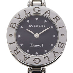 ブルガリ ビーゼロワン 腕時計 BZ22S スイス製クオーツ ブラック文字盤 ステンレススチール レディース BVLGARI 【中古】
