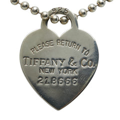 ティファニー リターン トゥ ティファニー ハートタグ ロングネックレス ボールチェーン SV925 シルバー レディース TIFFANY&Co. 【中古】