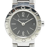 ブルガリ ブルガリブルガリ 腕時計 BB23SS クオーツ ブラック文字盤 ステンレススチール レディース BVLGARI 【中古】