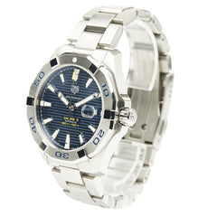 タグホイヤー アクアレーサー キャリバー5 腕時計 WAY2012 自動巻き ブルー文字盤 ステンレススチール メンズ TAG HEUER 【中古】