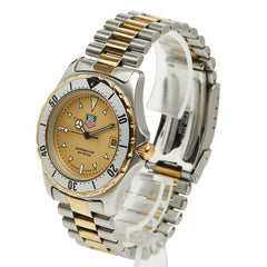 タグホイヤー プロフェッショナル 腕時計 974.006R クオーツ ゴールド文字盤 ステンレススチール メッキ メンズ TAG HEUER 【中古】