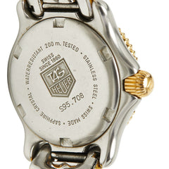 タグホイヤー セル 腕時計 S95.708 クオーツ ベージュ文字盤 ステンレススチール メッキ レディース TAG HEUER 【中古】