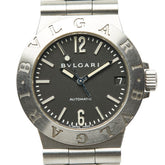 ブルガリ ディアゴノ スポーツ 腕時計 LCV29S 自動巻き ブラック文字盤 ステンレススチール ボーイズ BVLGARI 【中古】