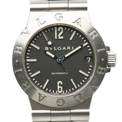 ブルガリ ディアゴノ スポーツ 腕時計 LCV29S 自動巻き ブラック文字盤 ステンレススチール ボーイズ BVLGARI 【中古】