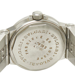 ブルガリ ディアゴノ スポーツ 腕時計 LCV29S 自動巻き ブラック文字盤 ステンレススチール ボーイズ BVLGARI 【中古】
