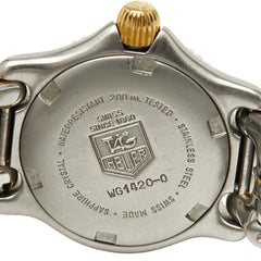 タグホイヤー セル 腕時計 WG1420-0 クオーツ グレー文字盤 ステンレススチール メッキ レディース TAG HEUER 【中古】