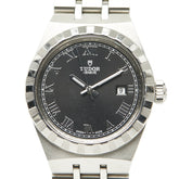 チュードル ロイヤル 腕時計 28300 自動巻き ブラック文字盤 ステンレススチール レディース TUDOR 【中古】
