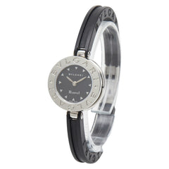 ブルガリ ビーゼロワン 腕時計 BZ22S クオーツ ブラック文字盤 ステンレススチール ラバー レディース BVLGARI 【中古】