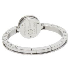 ブルガリ ビーゼロワン シェル文字盤 腕時計 BZ22S クオーツ オレンジ文字盤 ステンレススチール レディース BVLGARI 【中古】