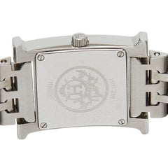 エルメス Hウォッチ 腕時計 HH1.210 クオーツ ベージュ文字盤 ステンレススチール レディース HERMES 【中古】