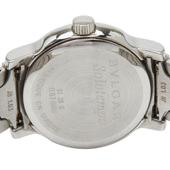 ブルガリ ソロテンポ 腕時計 ST29S クオーツ ホワイト文字盤 ステンレススチール レディース BVLGARI 【中古】
