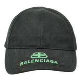バレンシアガ 帽子 ベースボールキャップ サイズL 59cm ブラック コットン メンズ BALENCIAGA 【中古】
