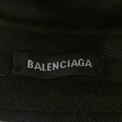 バレンシアガ 帽子 ベースボールキャップ サイズL 59cm ブラック コットン メンズ BALENCIAGA 【中古】
