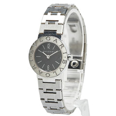ブルガリ ブルガリブルガリ 腕時計 BB23SS クオーツ ブラック文字盤 ステンレススチール レディース BVLGARI 【中古】