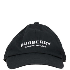 バーバリー ロゴ キャップ ベースボールキャップ サイズ:S 55 ブラック ナイロン レディース BURBERRY 中古