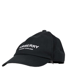 バーバリー ロゴ キャップ ベースボールキャップ サイズ:S 55 ブラック ナイロン レディース BURBERRY 中古