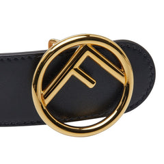 フェンディ エフイズ リバーシブル ベルト ブラック ピンク レザー レディース FENDI 【中古】