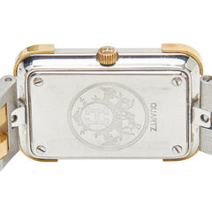 エルメス クロアージュ 腕時計 クオーツ ゴールド文字盤 ステンレススチール メッキ レディース HERMES 【中古】