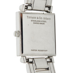 ティファニー アトラス 腕時計 クオーツ グレー文字盤 ステンレススチール レディース TIFFANY&Co. 【中古】