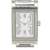 ブルガリ レッタンゴロ 腕時計 RT39S クオーツ ホワイト文字盤 ステンレススチール レディース BVLGARI 【中古】
